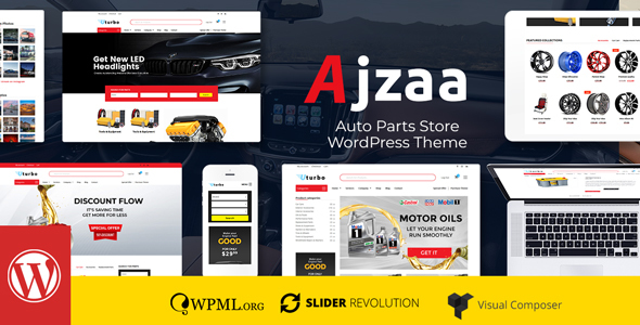Ajzaa - Auto Parts Store WordPress Theme Logo